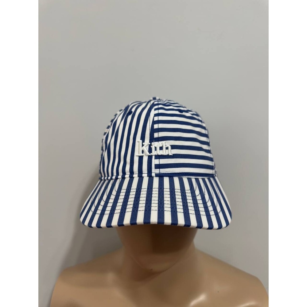 Kith & Kin Serif Striped Cap Current Blue White